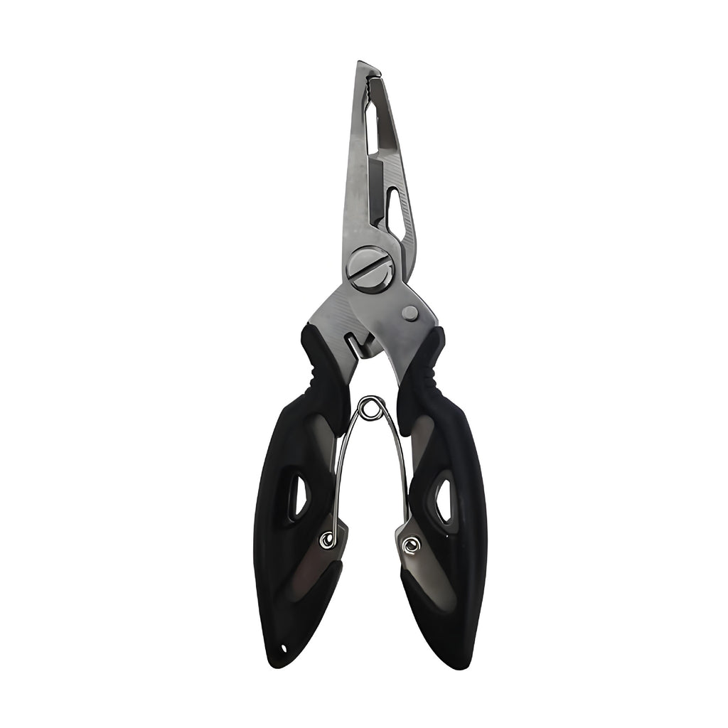 Cross-border Luya scissors pliers multi-functional curved mouth stainless steel fishing tongs fishing line scissors portable fishing fish control hook pliers