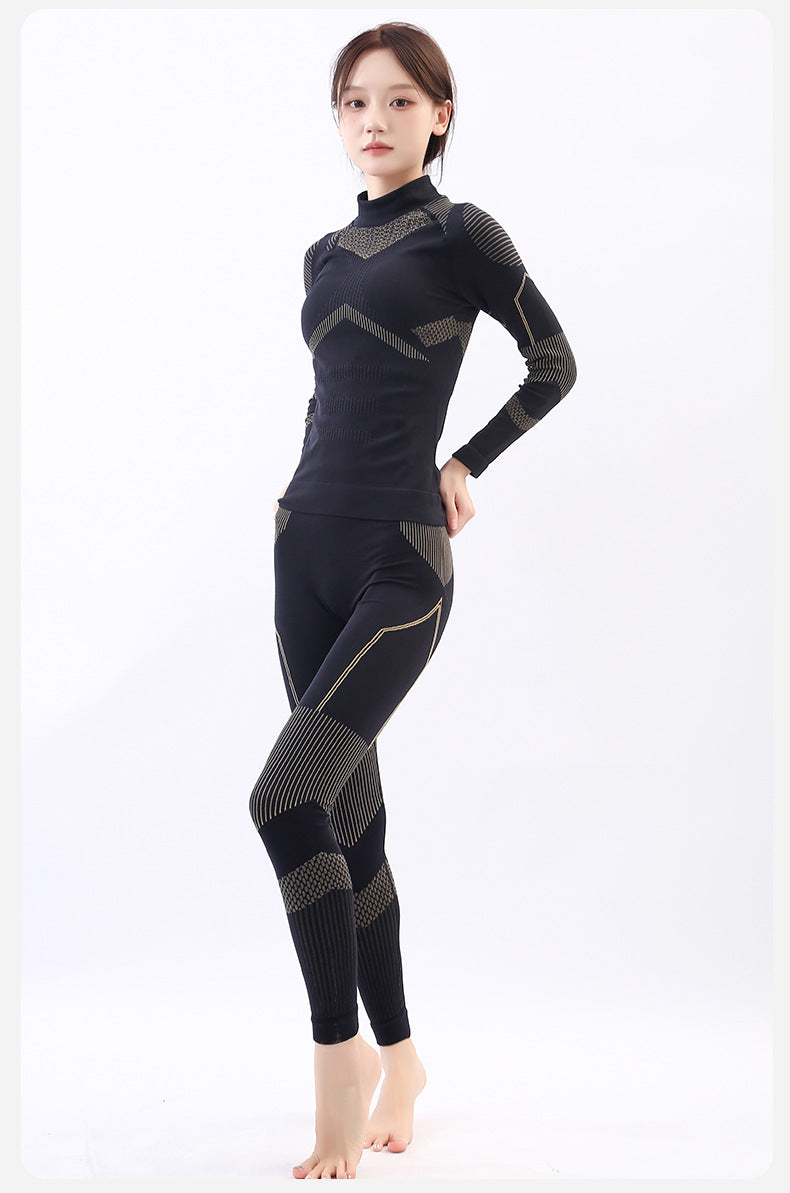 Ski Quick-drying Underwear Warm Compression Perspiration Breathable Women's Men's Outdoor Mountaineering Sportswear Functional Tight suit