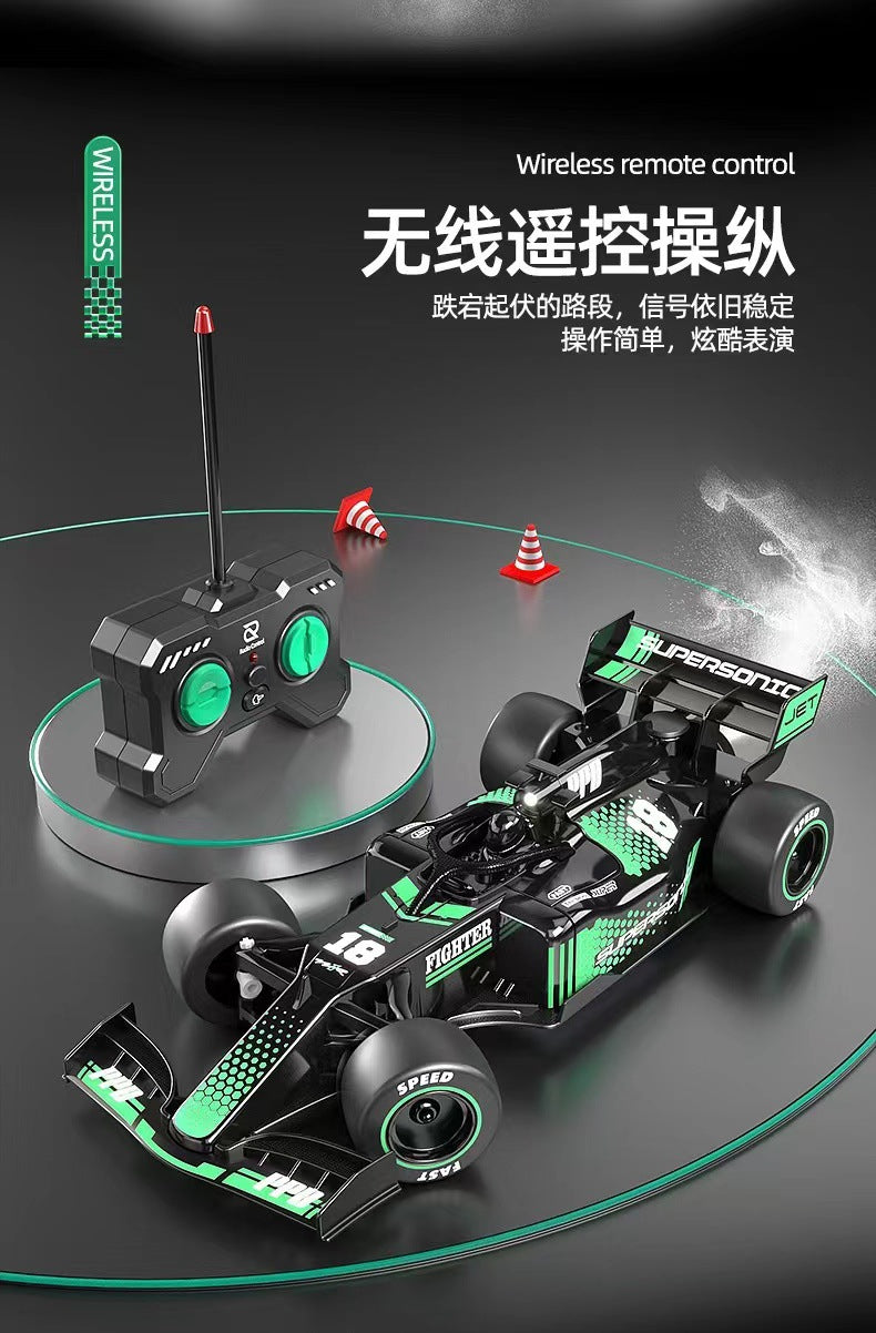 Remote control car Formula F1 high-speed racing rechargeable sprayable electric drift car children's toys gifts wholesale
