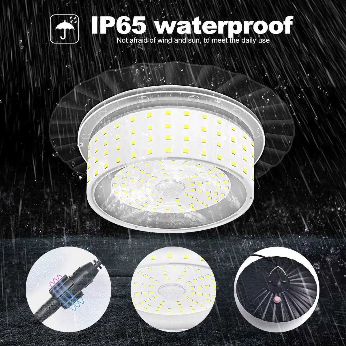 Solar 244LED Ring Chandelier Courtyard Garden Villa Street Light 360 Degree Outdoor Solar Lighting
