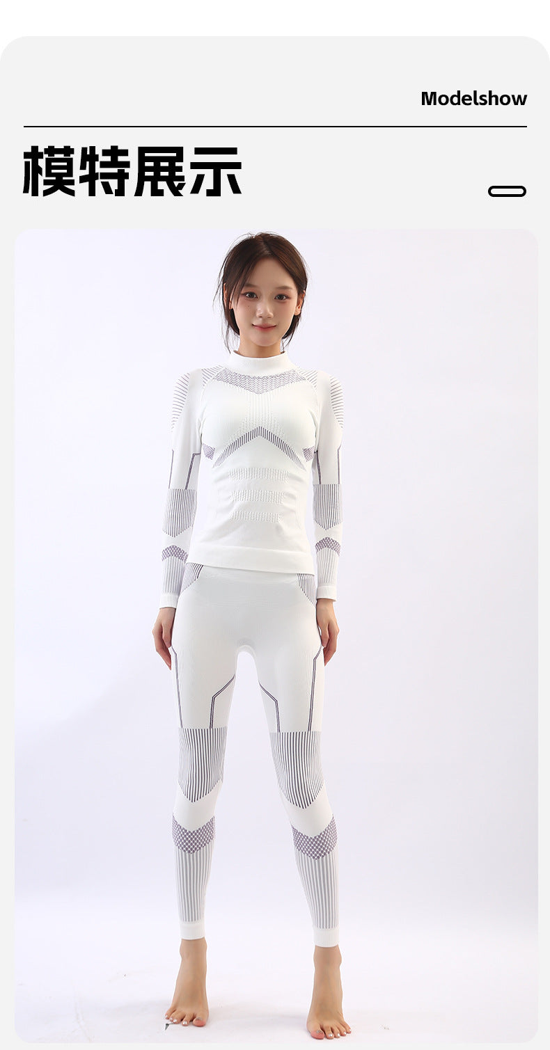 Ski Quick-drying Underwear Warm Compression Perspiration Breathable Women's Men's Outdoor Mountaineering Sportswear Functional Tight suit