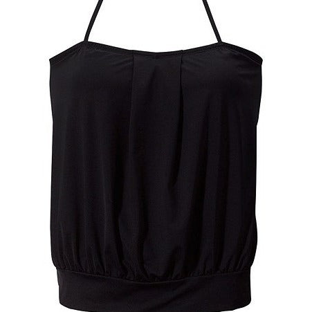 Summer hanging neck metal buckle foreign trade Tankini black explosion European and American women's swimsuit