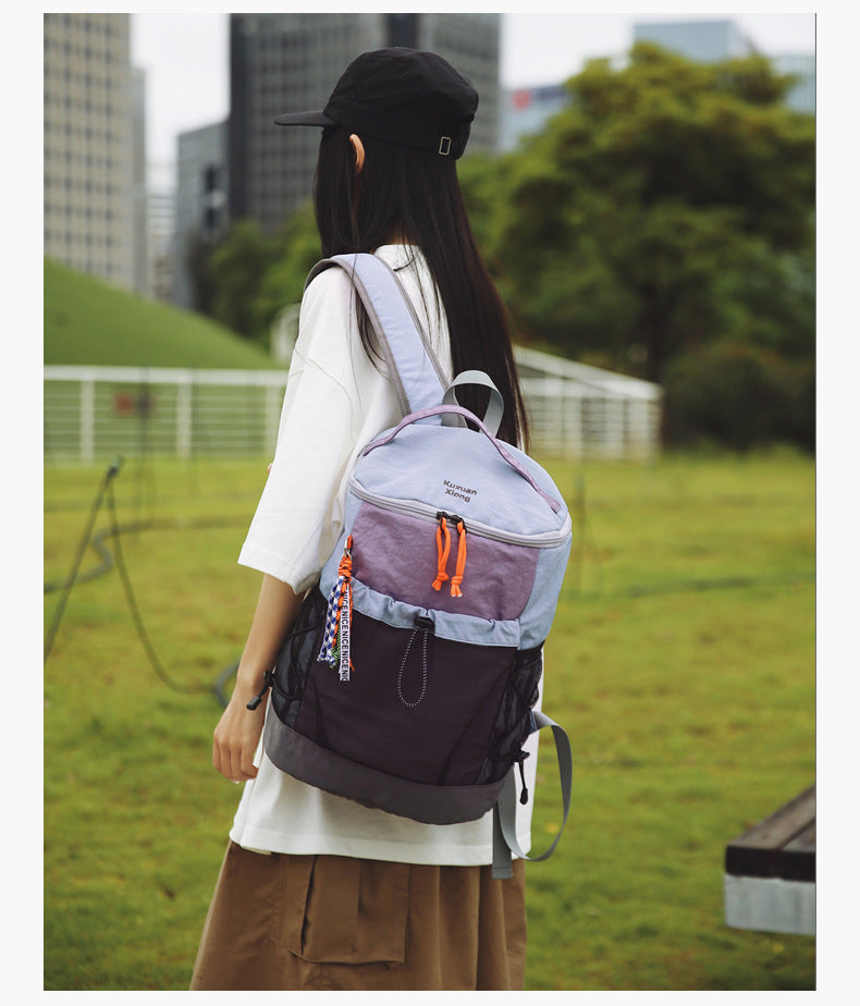 Outdoor Hiking Large-Capacity Backpack, Lightweight Travel Backpack, Commuting Storage School Bag, Leisure Cycling Backpack