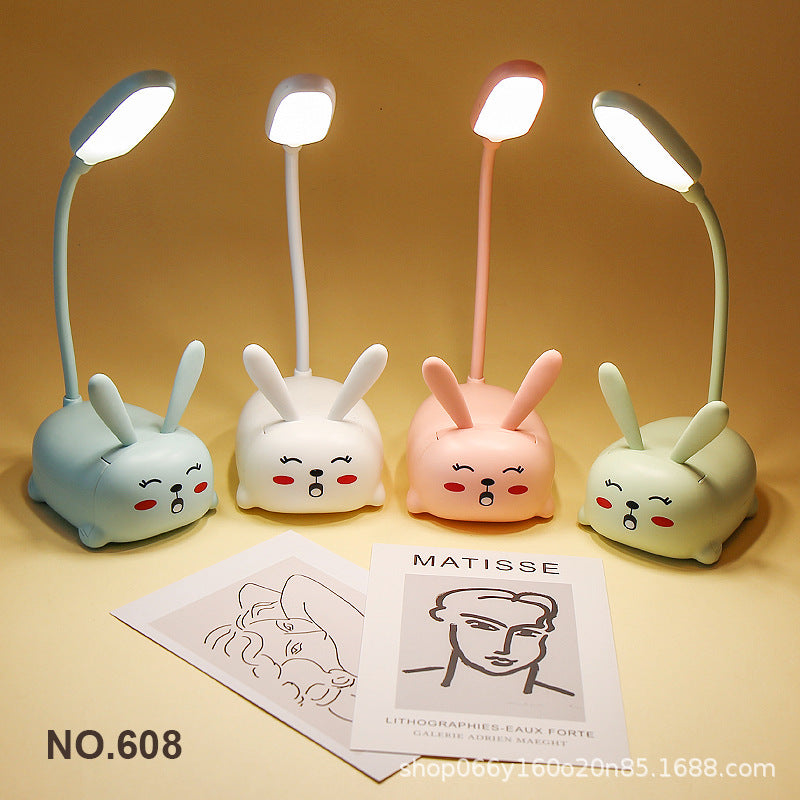 Factory direct creative cute girl heart mini small table lamp led bedroom bedroom bedside eye protection night light