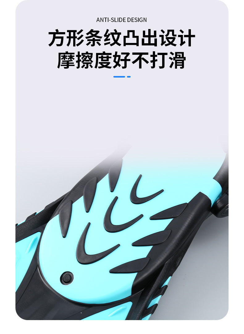 Professional Lightweight Diving Flipper Long Fingers Swimming Diving Adult Children Adjustable Siamesed Power Duck Flipper