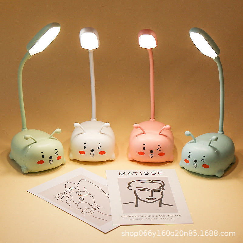 Factory direct creative cute girl heart mini small table lamp led bedroom bedroom bedside eye protection night light