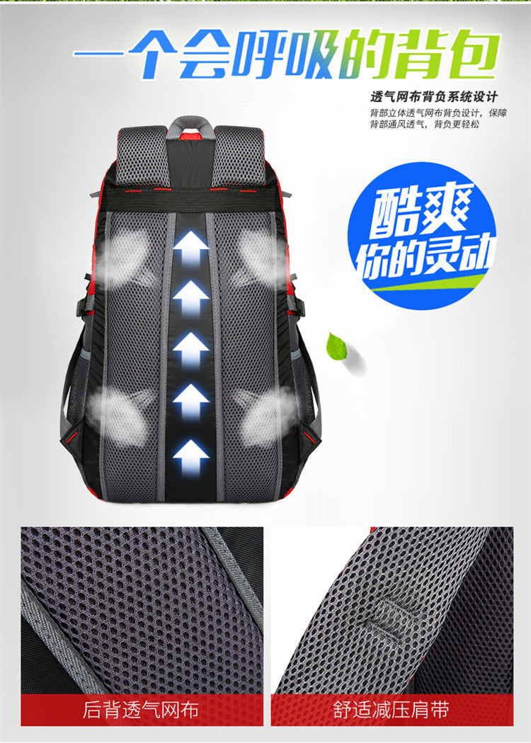 Travel Large-Capacity Backpack Sports Men's and Women's Travel Luggage Backpack Travel Student School Bag Mountaineering Bag Outdoor Backpack