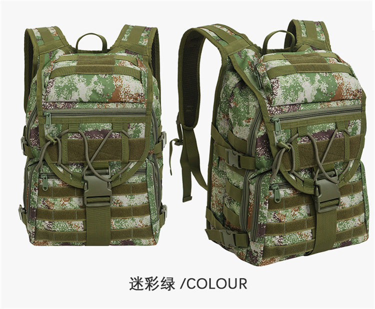 2025 New Men's Outdoor Backpack Travel Bag Large Capacity Oxford Cloth USB Charging Summer Camp Bag Export