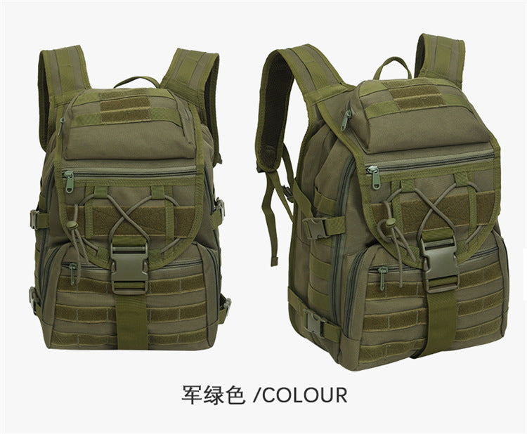 2025 New Men's Outdoor Backpack Travel Bag Large Capacity Oxford Cloth USB Charging Summer Camp Bag Export