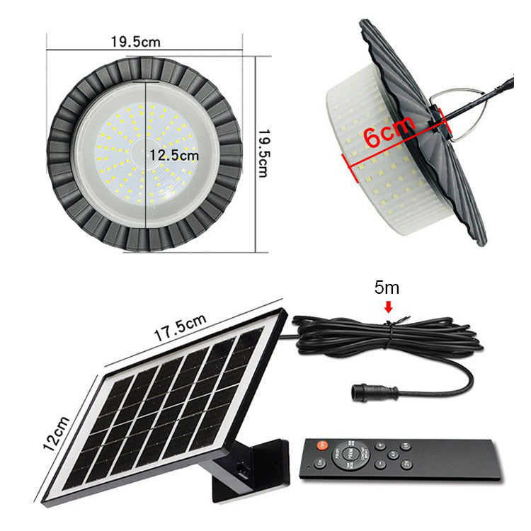 Solar 244LED Ring Chandelier Courtyard Garden Villa Street Light 360 Degree Outdoor Solar Lighting