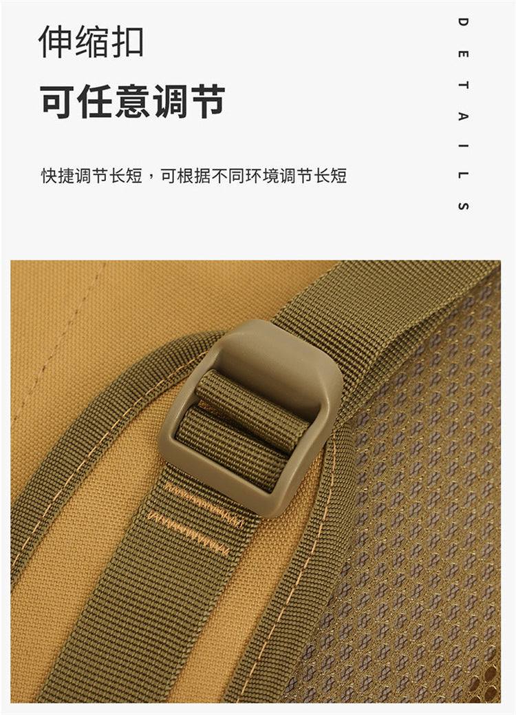 2025 New Men's Outdoor Backpack Travel Bag Large Capacity Oxford Cloth USB Charging Summer Camp Bag Export
