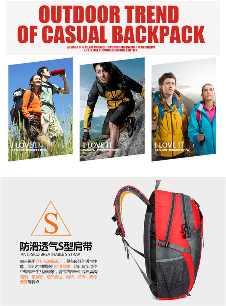 Travel Large-Capacity Backpack Sports Men's and Women's Travel Luggage Backpack Travel Student School Bag Mountaineering Bag Outdoor Backpack