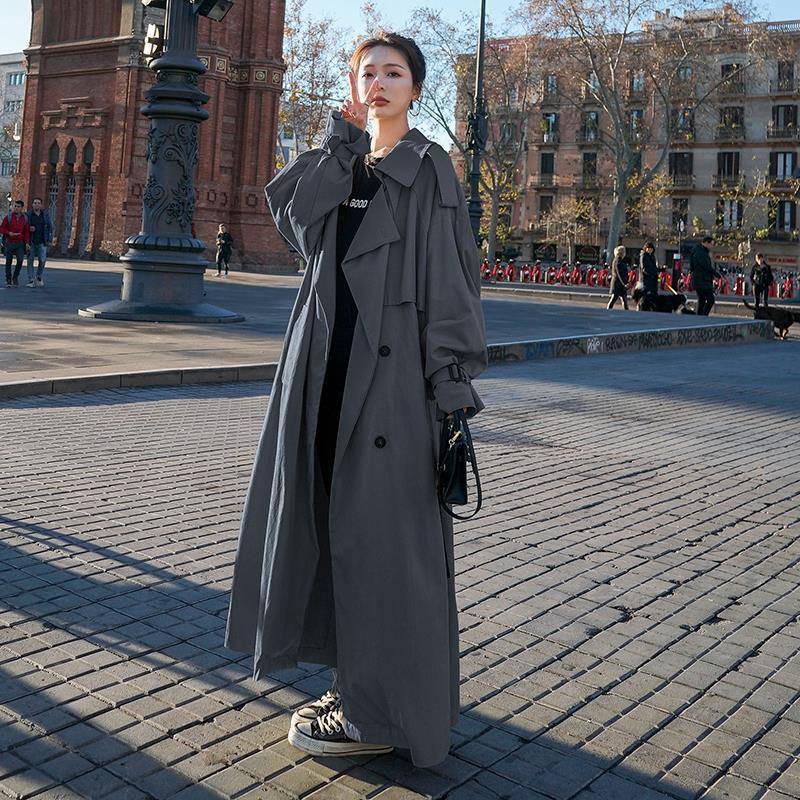 Mid-Length Trench Coat for Women