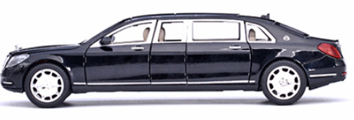 1:24 Alloy Maybach S600 Model Toy Car with Sound and Light